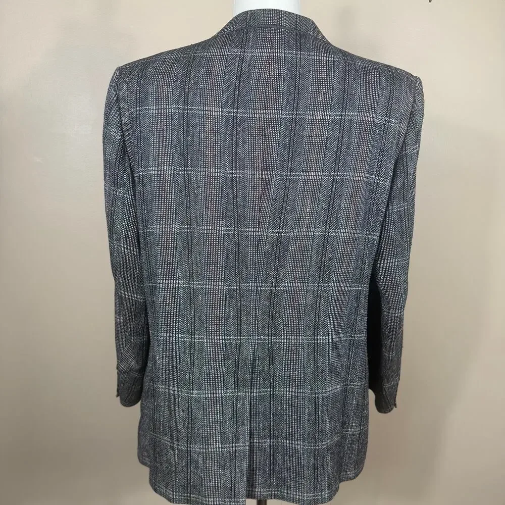 Vintage Christian Dior Monsieur 100% Silk Tweed Blazer Jacobson’s Sport Coat